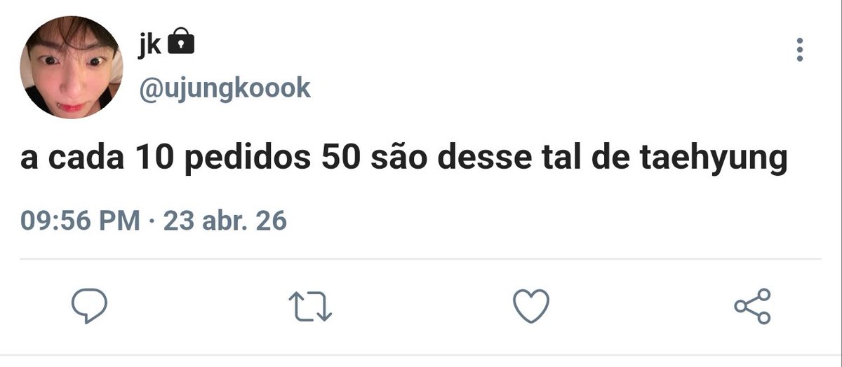 #taekook au onde:

Taehyung, que sempre fez questão de criticar a pequena loja de açaí do bairro, passa a frequentá-la com uma frequência suspeita tudo por causa do novo motoboy bonitinho que acabou de chegar.