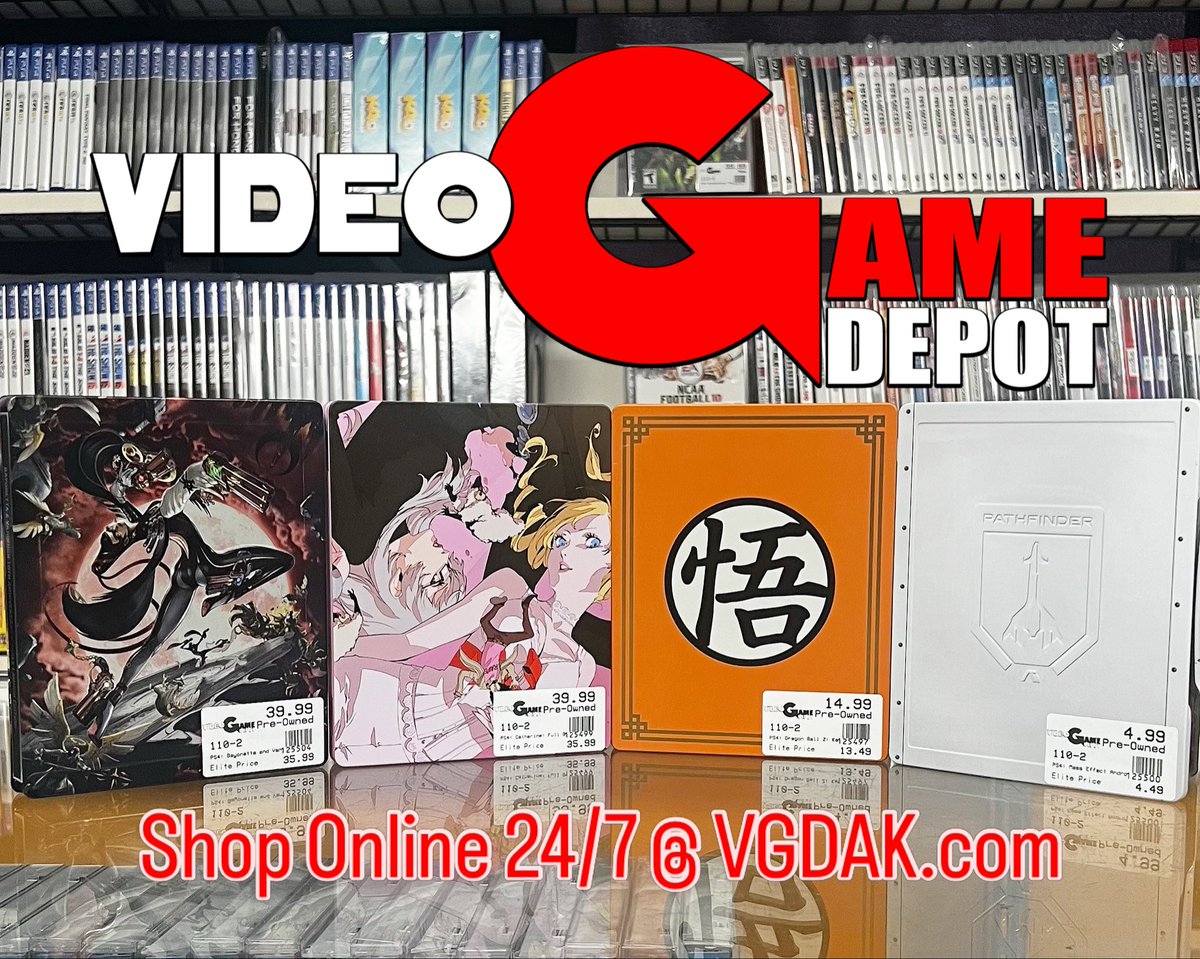 VGDAk's tweet image. PS4 steelbooks just arrived—and they include the games 👀🔥 Collector-worthy + ready to play.
Limited stock—don’t miss out. Shop in-store or online: VGDAK.com #PS4 #Steelbook #GamingDeals