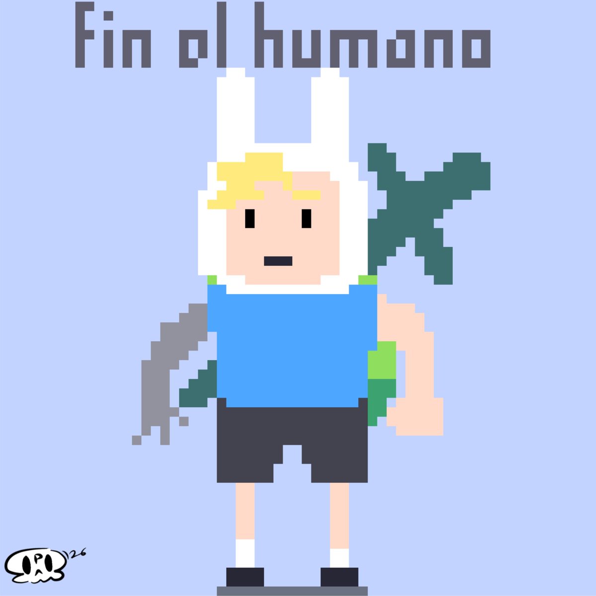 pedroboliv31518's tweet image. Fin el humano QuQ en estilo Pixelart QuQ comisiones abiertas #adventuretime #pixelart #drawing