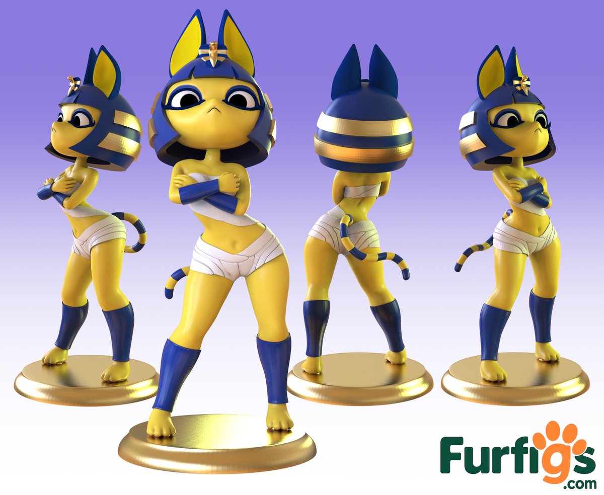 furfigs's tweet image. 👑 Regal vibes with an irresistible edge. ✨ Snag the breathtaking Egyptian Kitty, hand-painted masterpiece, ready for your collection! Shop now: furfigs.com/product.php?id… #furryart #animefigures #resin