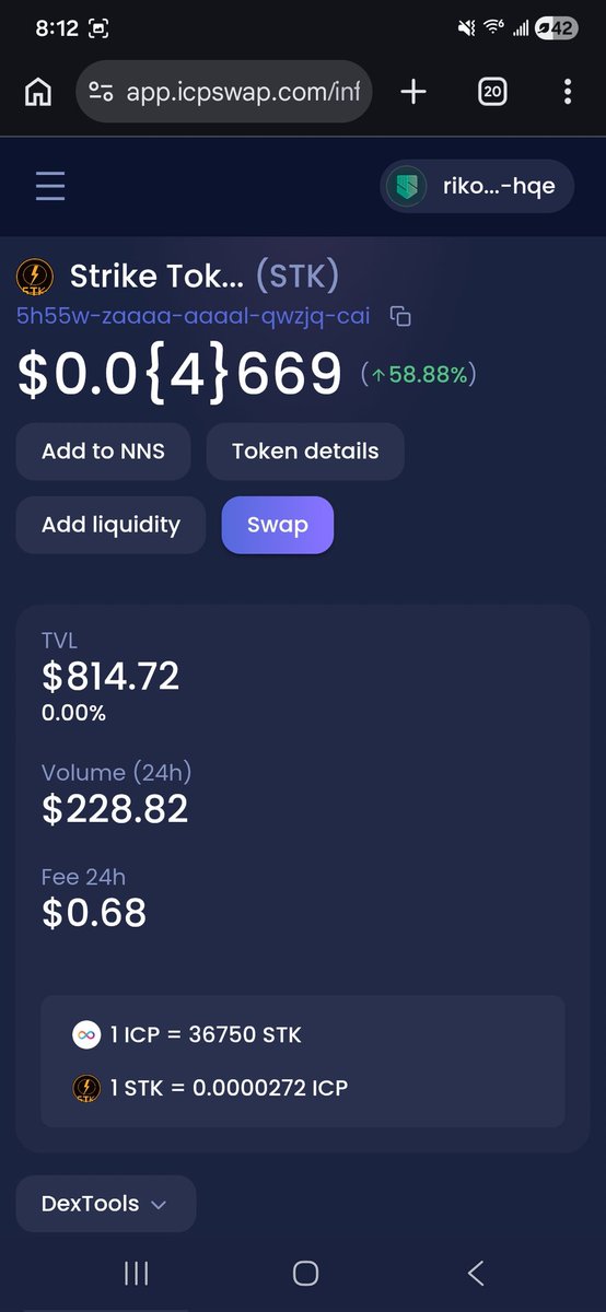 ICPRenegades's tweet image. Looks like if you mint your $STK on @STK_Tracker you get a massive discount

50k per #ICP on the app and 36750 on @ICPSwap