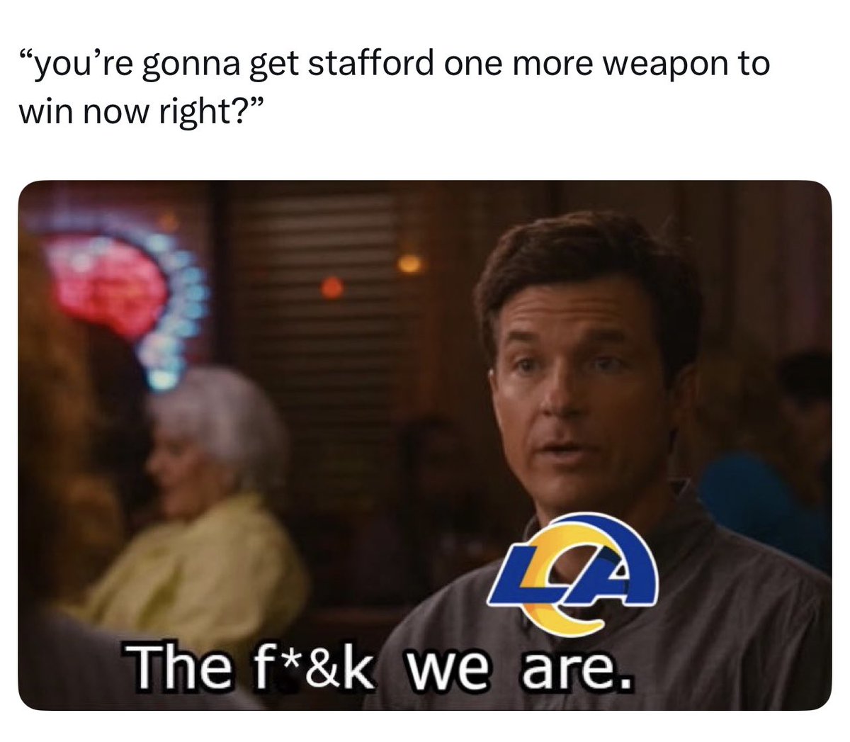 bigcalitex's tweet image. LAMBS!!! 🐑 😂😂😂 #rams fans furious 🤣 I guess Matt Stafford has a time limit but Rams haven’t had luck drafting a QB. #nfldraft #nflmemes #nfl #seahawks