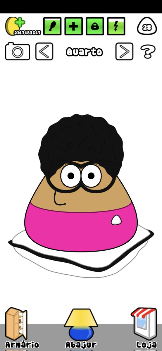 Transformei meu Pou na Tia Milena