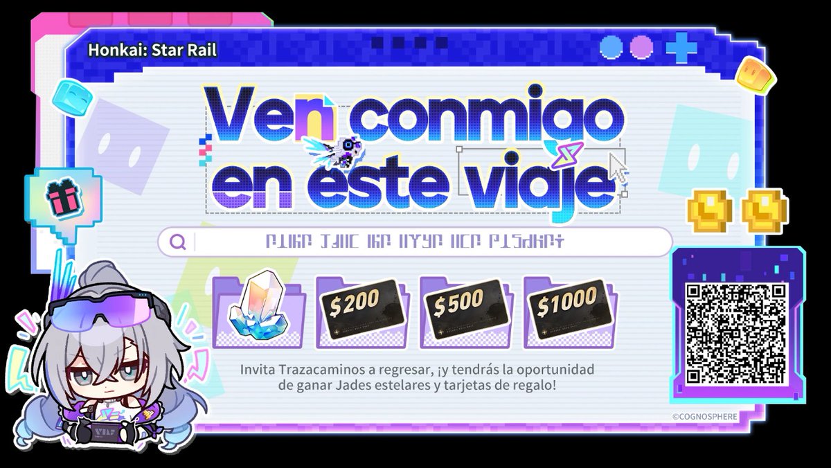 kesc64's tweet photo. Invita a otros Trazacaminos a vincular tu código de invitación e iniciar sesión en el juego para poder ganar Jade estelar, una tarjeta de regalo y más recompensas sorpresa. https://t.co/PXMQg1W9c2