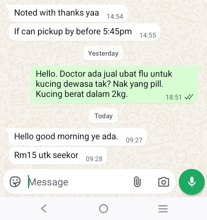kitakroo's tweet photo. Assalamualaikum. Ada sesiapa nak sponsor ubat flu untuk ibu ni tak? Saya bagi QR vet terus. Rm15. https://t.co/Q0x4FFPyxZ