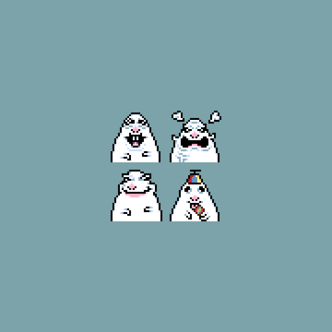 NaguPz's tweet image. Imut hamster emotes #pixelart #aseprite