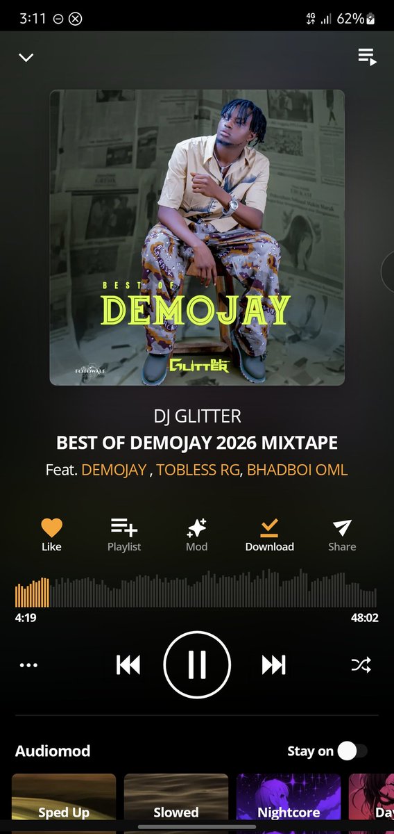 thesureguy's tweet photo. Update your weekend playlist with Best Of Demojay, @demojay101 by DJ Glitter, @djglitter2020

One of the hottest mixtapes you need to hear today… 

Now streaming exclusively on Audiomack.

Stream below;
https://t.co/D0BV1ZTtCv https://t.co/BHDaCS1pJB