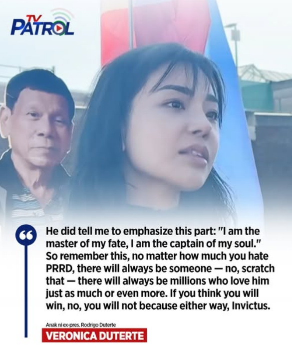 Ser_Casm's tweet photo. From Invictus to Convictus #soon. 

#DuterteICC https://t.co/netbyanM0G