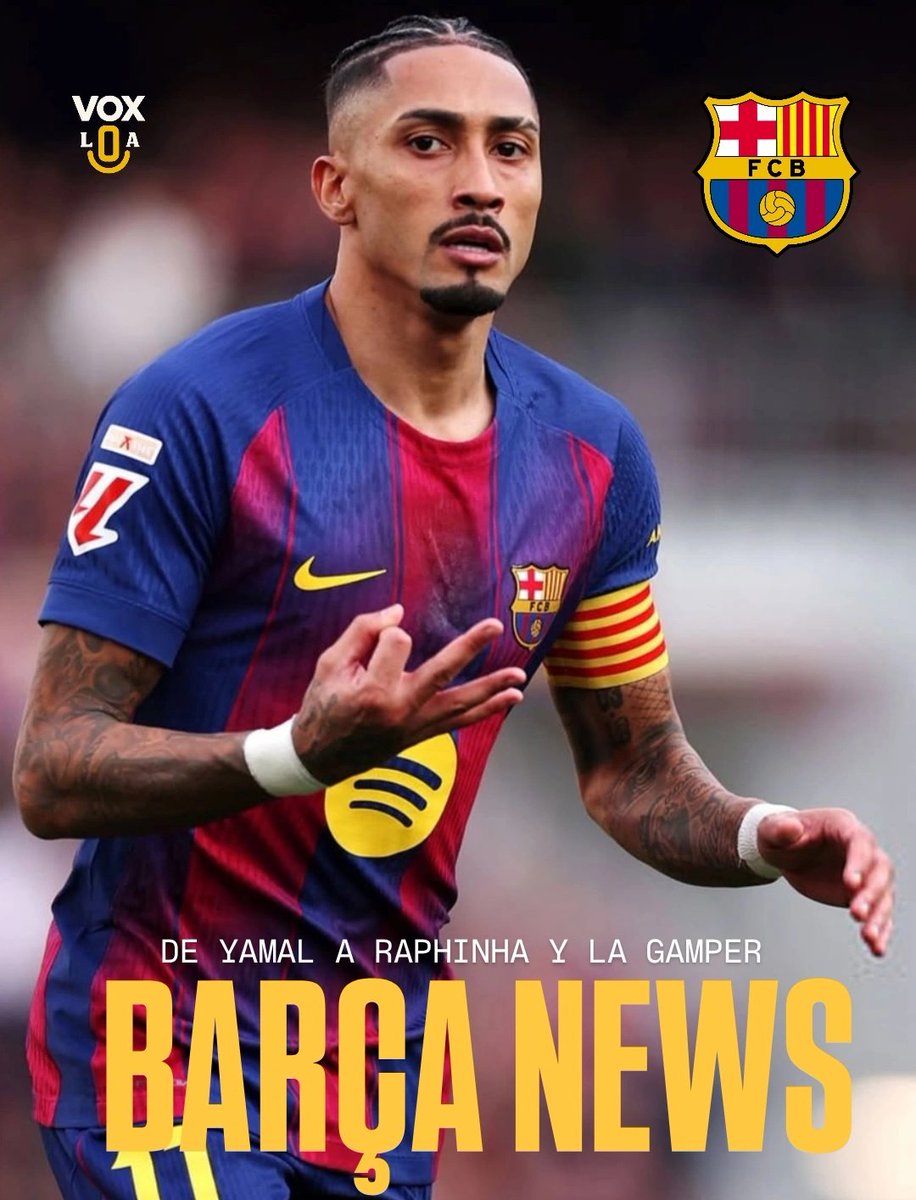 TheLaVox's tweet image. #Raphinha no vuelve: irrumpe. En el laboratorio de #HansiFlick, donde #FCBarcelona mastica ansiedad y reinventa extremos, el brasileño pisa otra vez el césped con olor a revancha y calendario en llamas. La enfermería dejó de ser excusa y ahora es amenaza para rivales: si el