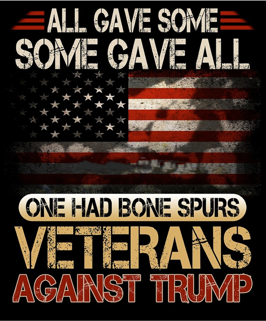 <a href="/highbrow_nobrow/">The Intellectualist</a> <a href="/Acyn/">Acyn</a> Dude claimed "bone spurs" to dodge the draft and avoid military service in Vietnam. NOBODY in Trump family history has served in the US military, not one selfish A-hole! He has never done an hour of physical labor in his life, or been in a fight. He's a total PU55Y!