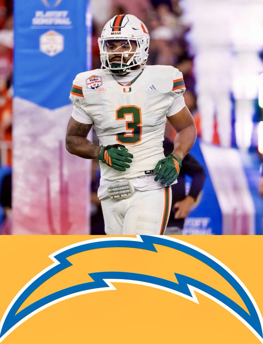 HolyRollerNFL's tweet photo. Los Angeles #Chargers seleccionan oficialmente al LB Akheem Mesidor con el pick número 22 del #NFLDraft.😤 https://t.co/IgbR3UvAo6