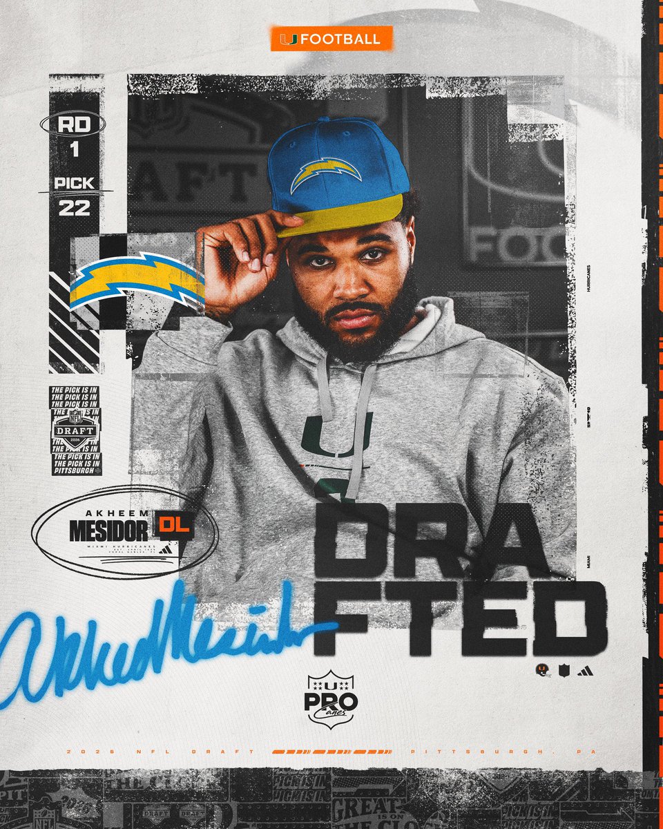 AidanHamel13's tweet image. Bringing that ⚡️🧃 coast to coast.

#ProCanes #DLU