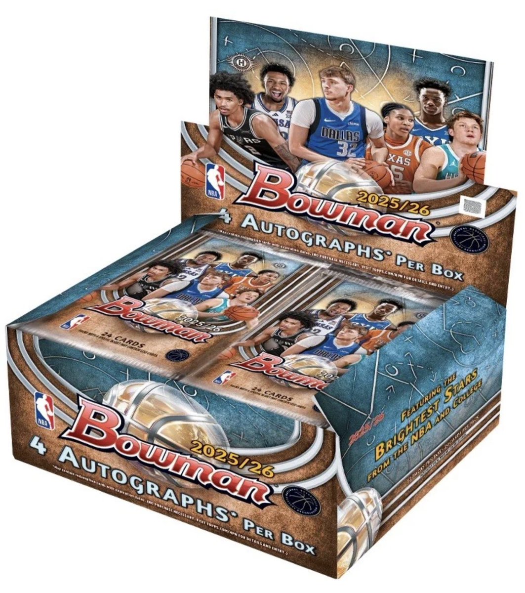 BasedCardGuy's tweet photo. Check out 2025-26 Bowman Basketball - Hobby Jumbo Box **Pre-Sale** CONFIRMED ORDER https://t.co/eri8LI7MAV #eBay via @eBay #TBBReposts #TBBCrew #Bowman #CardsForSale #JumboBox #HobbyBox #NBA https://t.co/a9pUtaenQ3