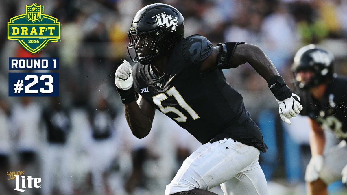 VoiceOfTheStar's tweet photo. 📰 Malachi Lawrence (EDGE) to the #Cowboys as the 23rd-overall in the #2026NFLDraft — following a trade back in a deal with the Eagles.

The UCF product heads to Dallas. 

Full story and scouting report 🔬👉🏾 https://t.co/YAb7ztw3Ei https://t.co/NKoq5lQyfw