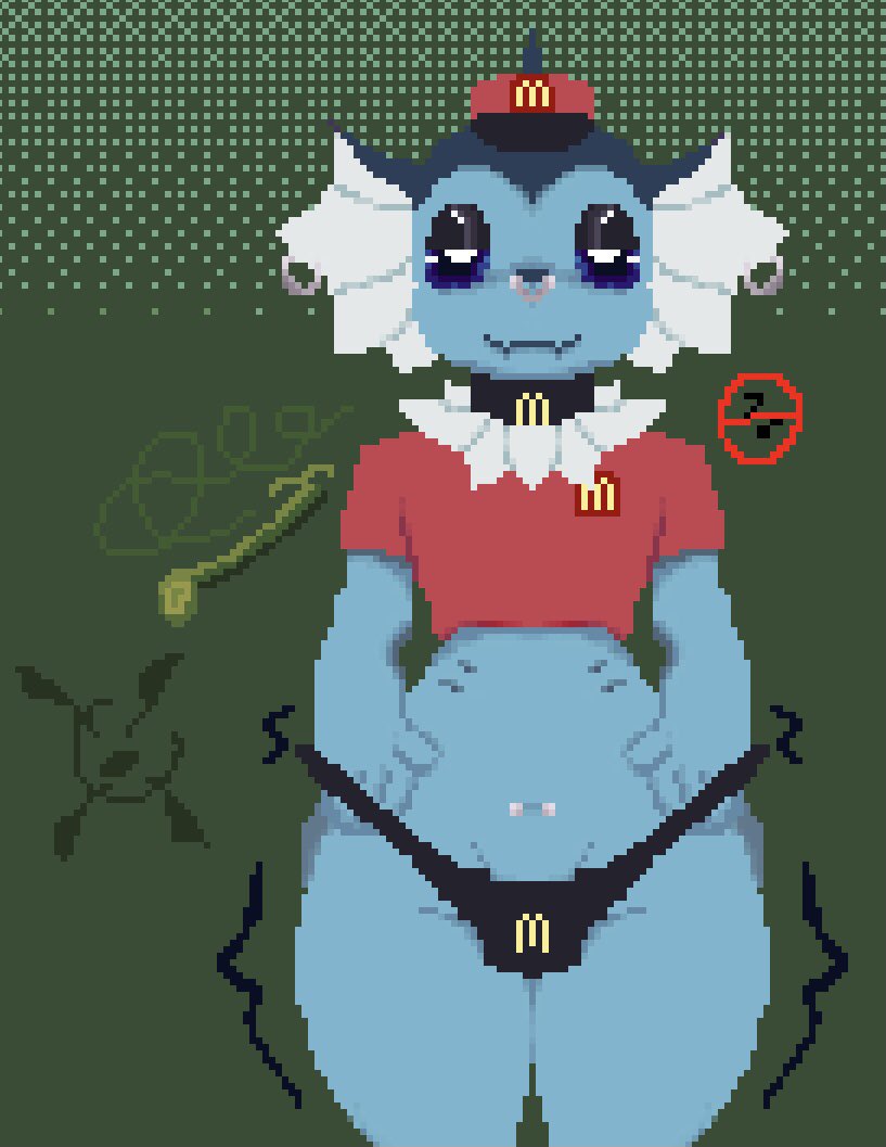 Enderboydia's tweet image. Vaporeon femboy culon emo y pobre
——————————————————
#Pixelart 
#Vaporeon 
#rule34 
#furry
#femboy