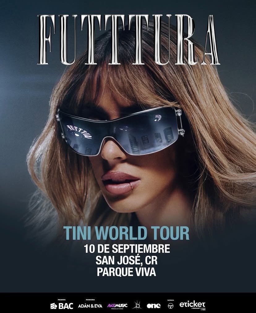 FUTTTURA WORLD TOUR en Costa Rica 🇨🇷 🛸

TINI se estará presentando en Parque Viva de San José

Próximamente la venta de boletos