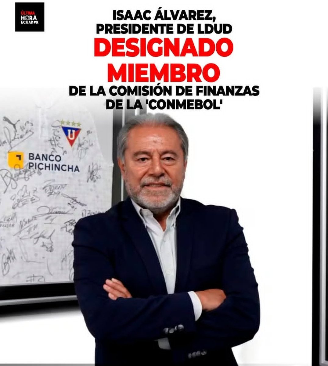 Felicidades doc Isaac, muy merecida ésta designación, 100% desempeñará un gran rol con su experticia y liderazgo 💫
<a href="/abJoseDaniel/">Ab. José Jacome Zambrano Mgs.</a> <a href="/ialvarezl87/">Eduardo Alvarez</a> <a href="/akem84akem/">Karina Escobar</a>