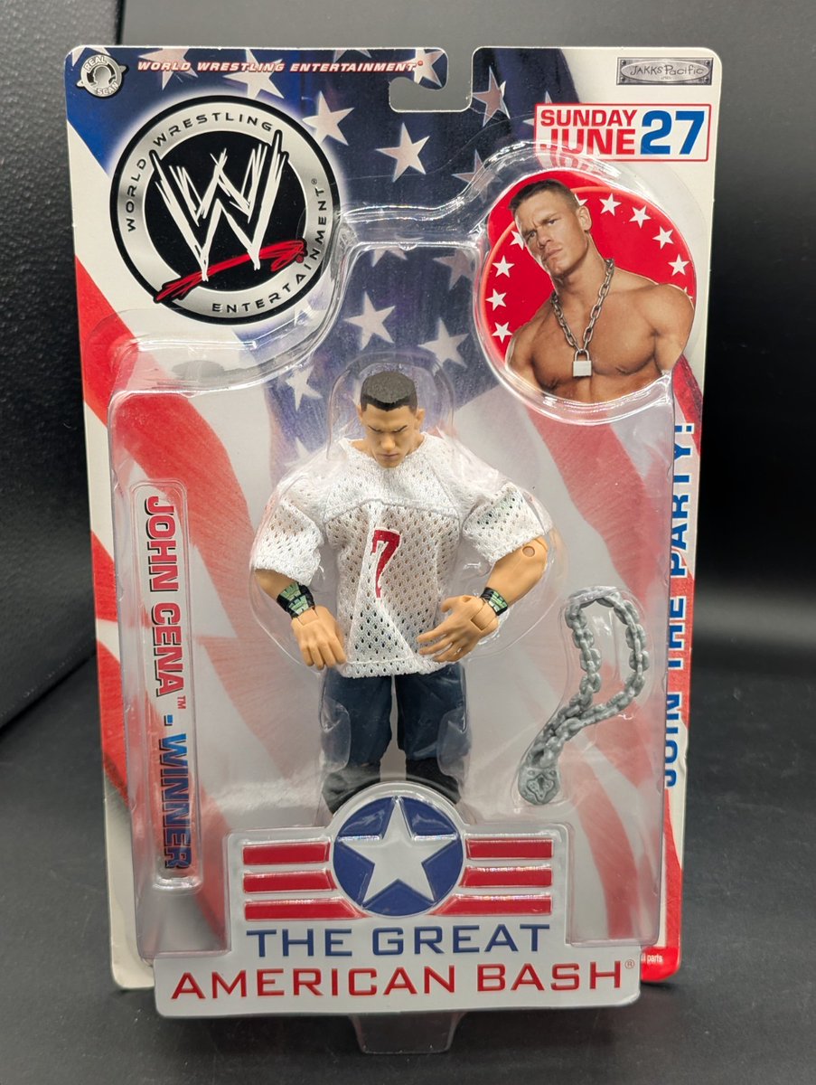 WrestleJog's tweet image. #WWE Jakks Pacific #JohnCena The Great American Bash Wrestling #ActionFigures 2004.