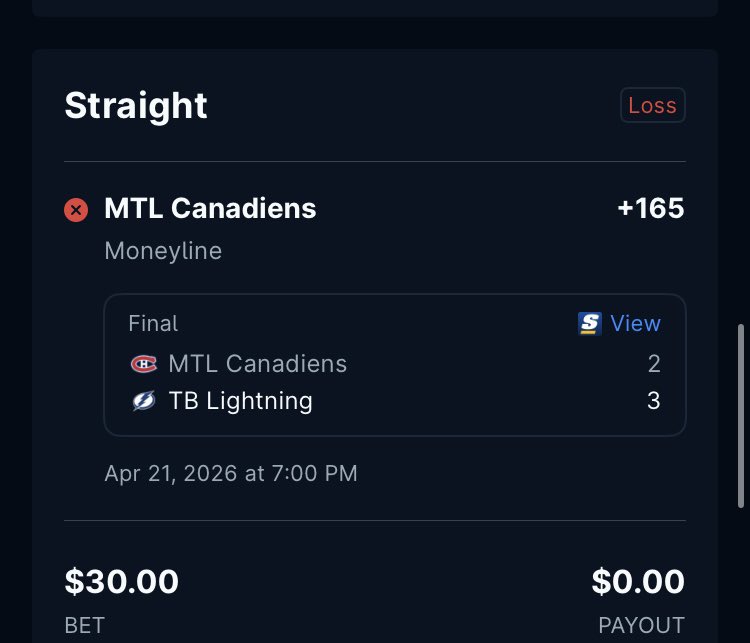 EliteEdgeValue's tweet image. This week's ledger — all of it:

❌ Canadiens ML (+165) -$30. Logged.
✅ Gauthier O3.5 SOG (+130) +$190.90
✅ Glasnow O6.5 K's (+115) +$199.95

Net: +$360.85 | 14-4 | CLV +3.8%
BR: $1,187.51

Show the Ls too. 🔨

#RoadTo1M #NoDaysOff #EVOnly #GrindMode