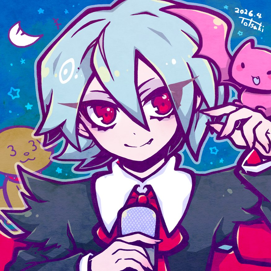 リクエストいただいたユーリ描きました🦇⚰️
ポップン8とLate Riserが好きなので8の衣装にしようか悩みましたが、8の衣装好きな人少なそう（偏見）と思って4の衣装にしました。

妖怪バンドはスマイル推しです😁

#popn_art #ポップン #ポップンミュージック