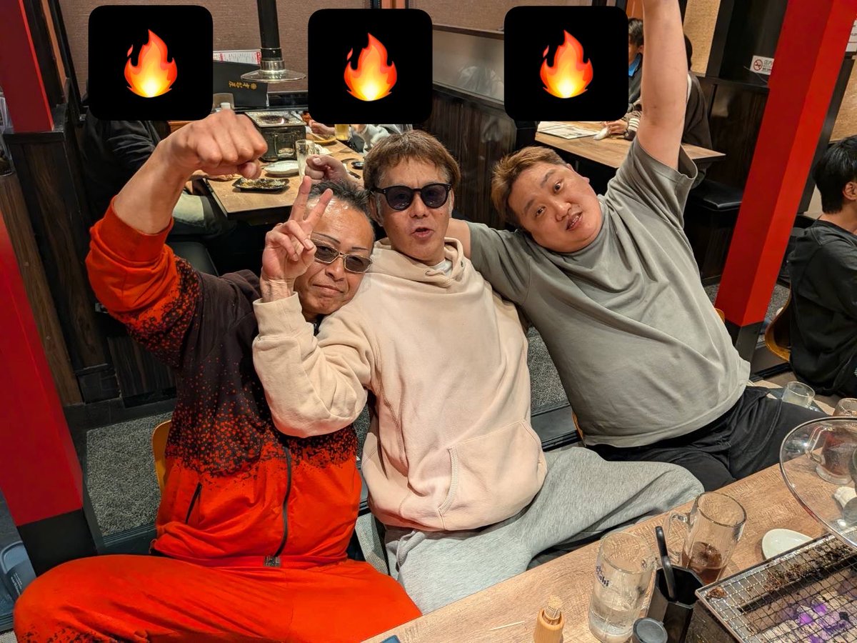 kirizaki_oyaji's tweet image. 昨日　桐崎4人とインフルエンサー友達🤝で飲み会‼️
めっちゃ楽しかったわ！
いい写真です✨✌️
#桐崎栄二
#youtuber