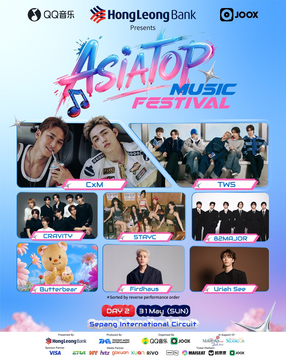 #ASIATOPMUSICFESTIVAL ตารางซื้อบัตรล่วงหน้ามาแล้ว! 
Let's Enjoy the Beat! เช็กคู่มือจองบัตร แล้วเตรียมจองที่นั่งล่วงหน้าได้เลย! 
 
🗓 27 เมษายน เวลา 10:00 น. 
🎁 เปิดลงทะเบียนสิทธิ์ซื้อบัตรล่วงหน้าบนแพลตฟอร์มทั้งหมดของ TME 
แพลตฟอร์มที่เปิดลงทะเบียน：QQ Music | Kugou Music | Kuwo