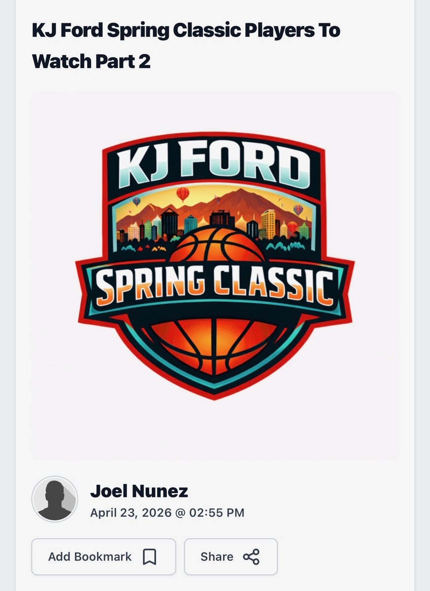 DrewBramlett's tweet photo. Thank you @Coach_JNunez for the write up. Excited to go hoop with the guys in the @KJ_Ford4 classic. @AbcSpotlightNM @coach_bmase https://t.co/T9WW04Qii3