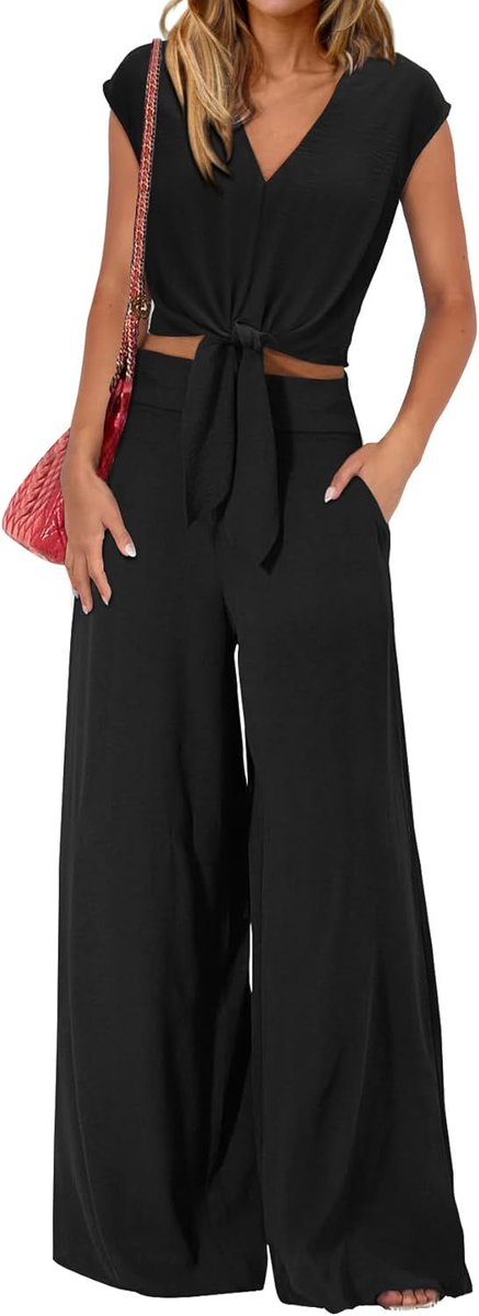 DealsDispatch's tweet image. 🚨 DEAL ALERT 🚨

PRETTYGARDEN Women's Summer 2 Piece Outfits 2025 Cap Sleeve V Neck Belted Crop Tops Wide Leg Pant Sets Casual Tracksuit(Solid Black,Medium) : Clothing

Find it here: dealsdispatch.com/deals/prettyga…

#AmazonDeals #TechDeals #Amazon #Deals