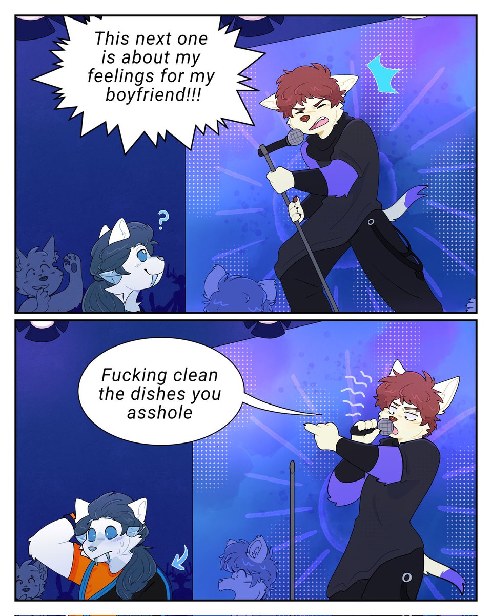 He should have just cleaned them  
#furry #furryart