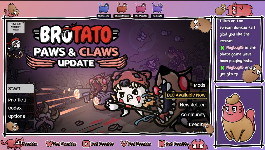 RedPocatto's tweet image. lets go!!! Live on @kick The final series of "What the Potato" Come join the chaos 🐈🥔

If you have missed out on the other potato games, you can always rewatch them over on my YouTube Channel!

Links on my profile.

#streamer #kickstream @blobfishdev