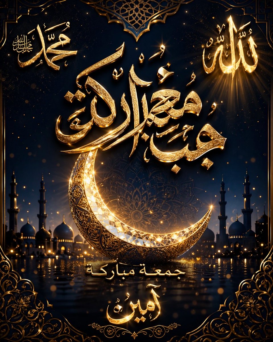 ahasan01031979's tweet image. (Single Line)

Jummah Mubarak 🌙 May your day be filled with Noor, peace and countless blessings ✨ #JummahMubarak #IslamicArt #Calligraphy #Noor #Blessings