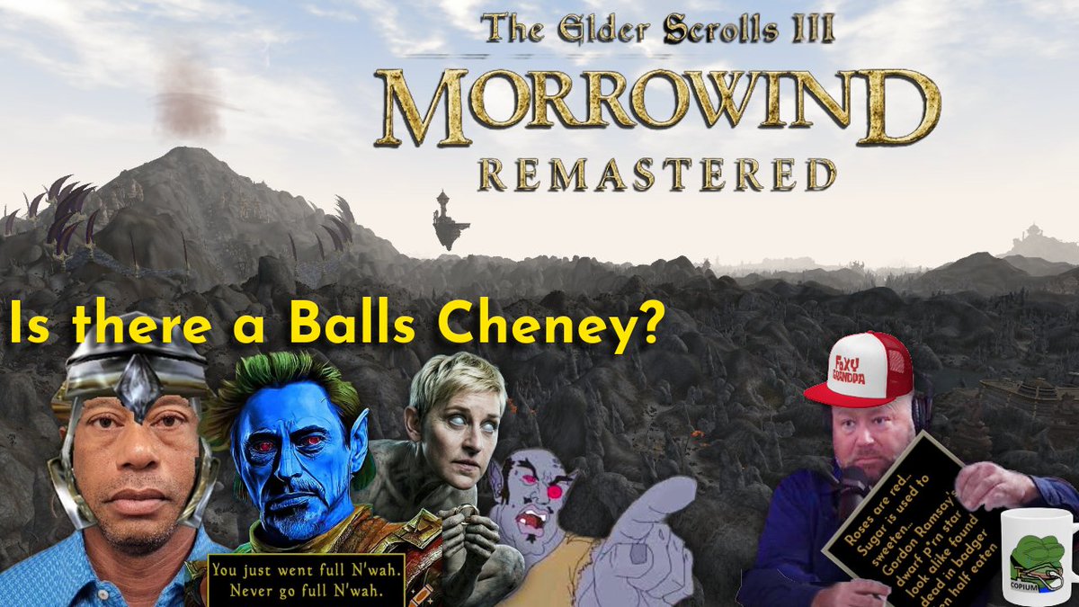 NipplezDaClown8's tweet photo. PATRIOT ALERT! I’m diving into the Telvanni & Mage Guild quests like a Dwemer war machine to expose their soultrappin, adrenochromebrewing pyramid scheme! THE TRUTH IS IN Vvardenfell! WAKE UP!
https://t.co/0diMgjG7y3
https://t.co/HZXV4a3JJr
#Morrowind #Telvanni #Youtube #Gaming https://t.co/HEQ7h3nqrA
