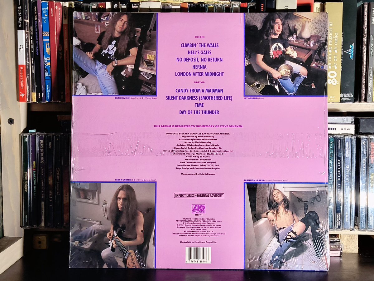 UniqueHiFi's tweet image. #NowSpinning
WRATHCHILD AMERICA
Climbin' The Walls (1989)
Splendid full-length studio debut effort by the East Coast crew! Technical heavy/thrash metal. Criminally overlooked. Reached #190 on the US Billboard 200. OP #vinyl. 
Stream: open.spotify.com/album/68qWZxkE…