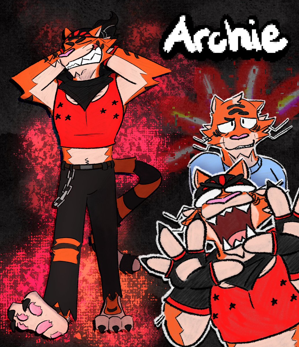 ninv2_'s tweet photo. finally reworked his ref sheet

here’s my big cat, Archie https://t.co/xt8JOdU6Fy