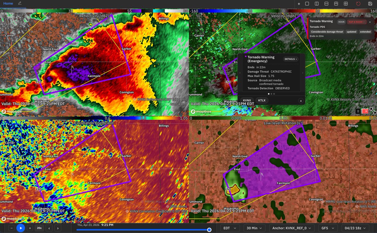 rawsalerts's tweet image. 🚨#UPDATE: This is no ad or anything this is a real, honest review. I’ve been using the @aguacerowx  weather app/software, and for me honestly, it’s a total game changer. If you’re a weather nerd like me and love advanced layering, custom radar color tables, and deep