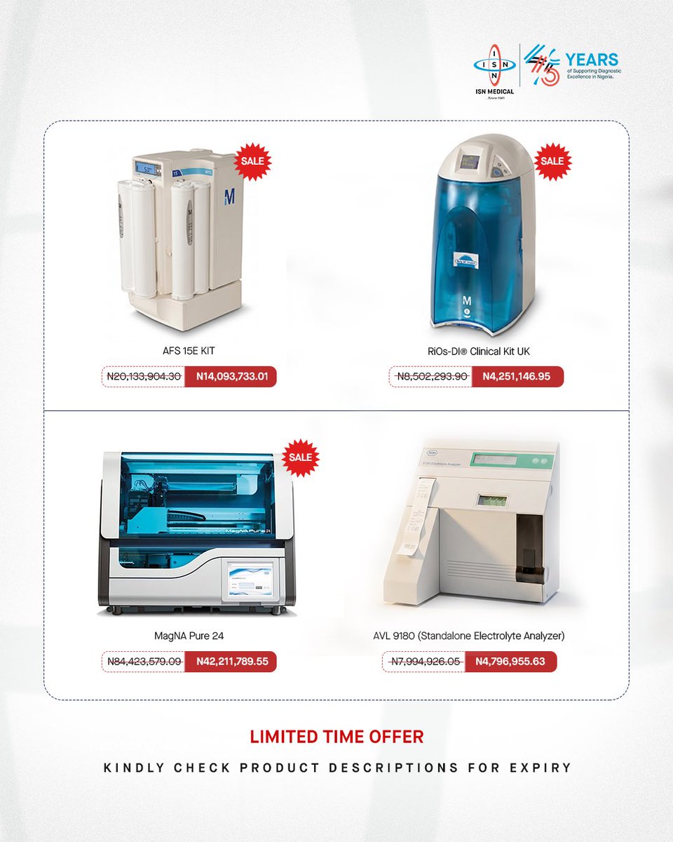 ISN_Medical's tweet image. If yesterday passed you by, today is still yours. The 72-hour clearance sale continues, reagents and RDTs at up to 70% off. 

Some SKUs are already thinning out. The earlier you reach out, the more options you walk away with.

#ISNMedical #ISNmedicaldiagnostics #ClearanceSale