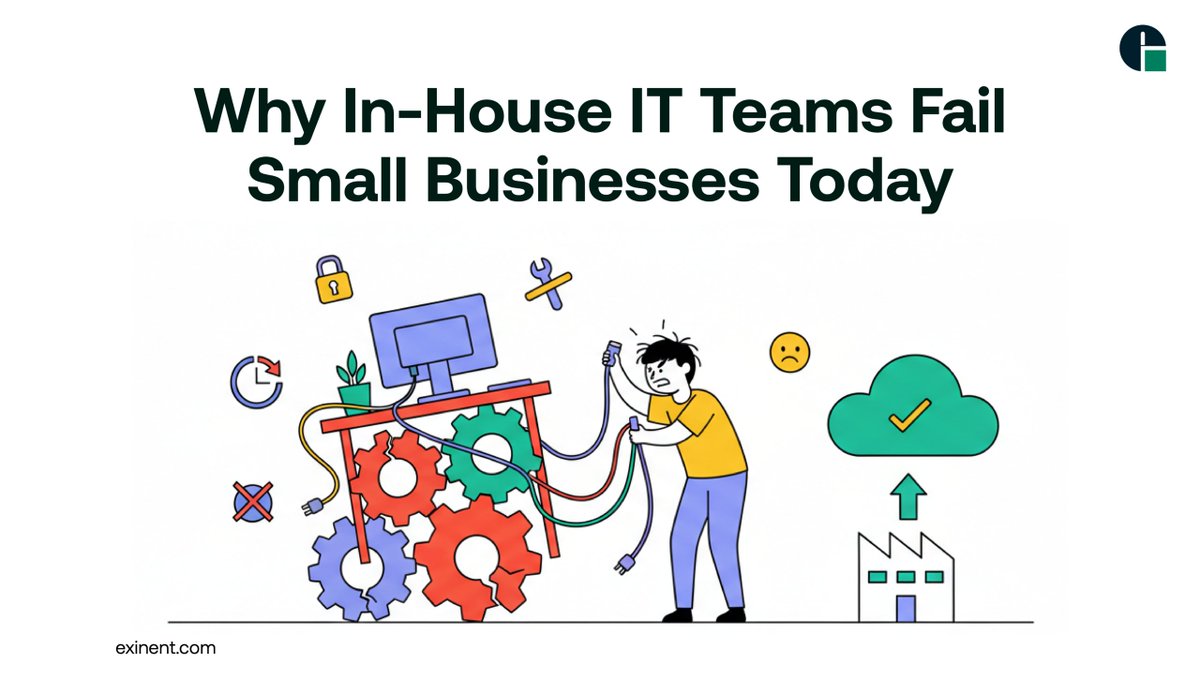 Exinentllc's tweet image. Many small businesses rely on in-house IT—but limited resources and skill gaps can hold them back. Discover why internal IT teams often struggle and what better support looks like.
Read more: exinent.com/why-in-house-i…
#Exinent #ManagedITServices #SmallBusinessIT #ITSupport