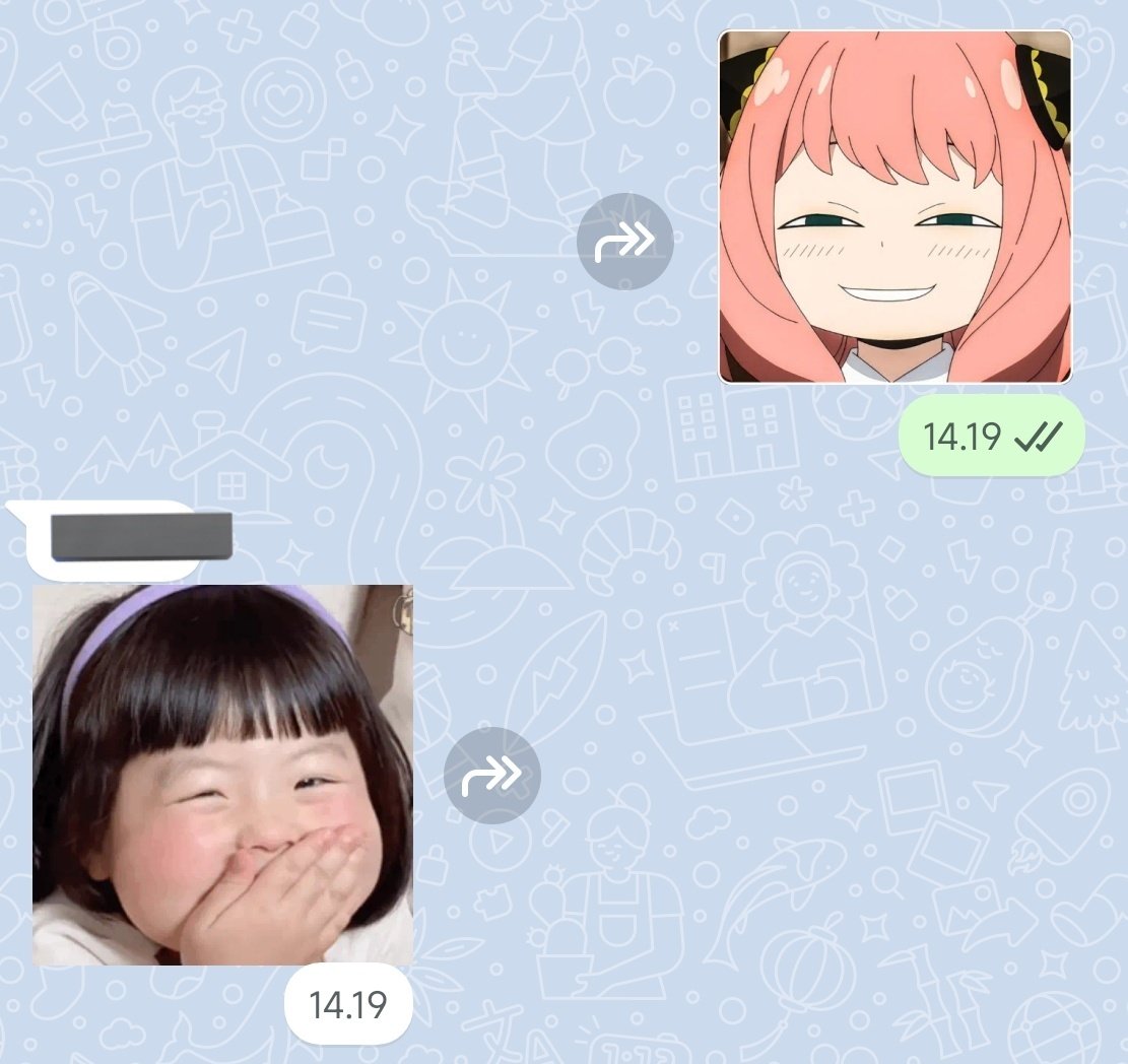 perbedaan stiker wasaf yg suda punya anak manusia dan yg masih ngasuh bocil di anime