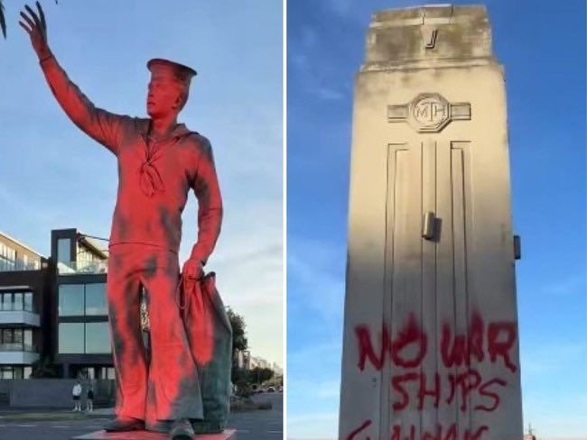 georgiecrozier's tweet image. Vandals attack memorial honouring veterans ahead of Anzac Day
heraldsun.com.au/news/victoria/… This is why these disrespectful fools need to understand the consequences of their appalling actions. Only a Lib Nat Govt will act to ensure that occurs. They’ll get Jail &amp;amp; pay #springst