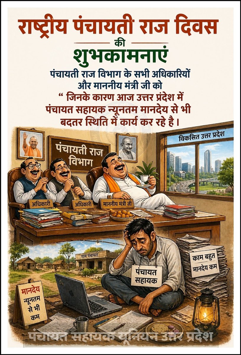 पंचायत सहायक यूनियन - उत्तर प्रदेश tweet media