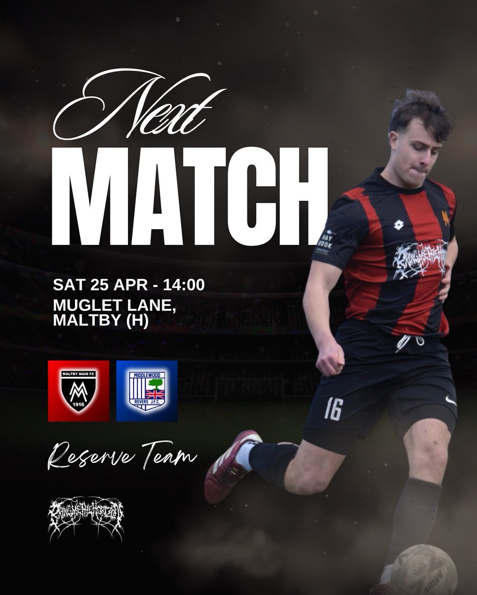 maltbymainres's tweet image. 𝑵𝒆𝒙𝒕 𝑴𝒂𝒕𝒄𝒉 | Our Reserves play their final home game of the season, currently sitting in second place - this Saturday they host Middlewood Rovers.

📆 Saturday 25th April | 2pm
📍 Muglet Lane (H)

Free entry for all, as always! 

#UTM #Miners