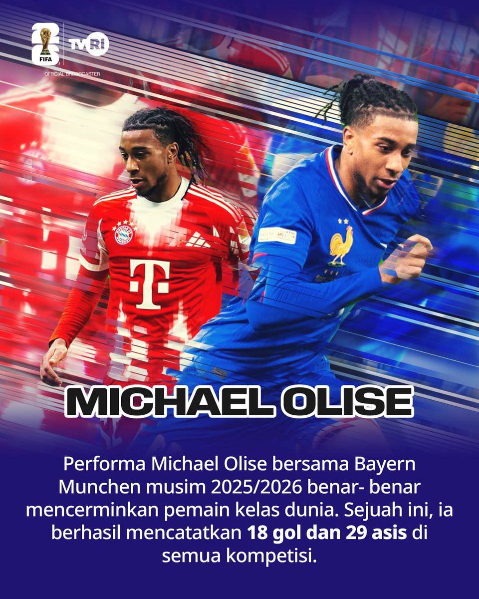 TVRISportHD's tweet image. Coba tulis di kolom komentar 👇🏼(2/2)

#tvriworldcup #FIFAWorldCup #tvrisports #pialadunia2026 #bolagembira