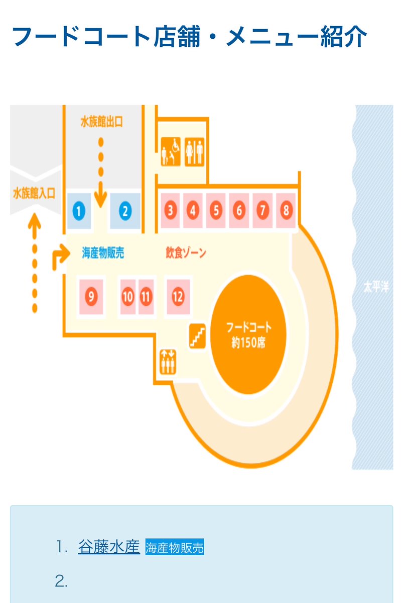 こんにちは☀️
この度、アクアワールド大洗にて、明日25日（土）より森寅さん、にんべんいちさんと共に売店をオープンすることになりました👏👏
②の場所にて販売しておりますので、皆様お越しください！（会計は谷藤さんレジで行う形となります）
#アクアワールド大洗　#干物