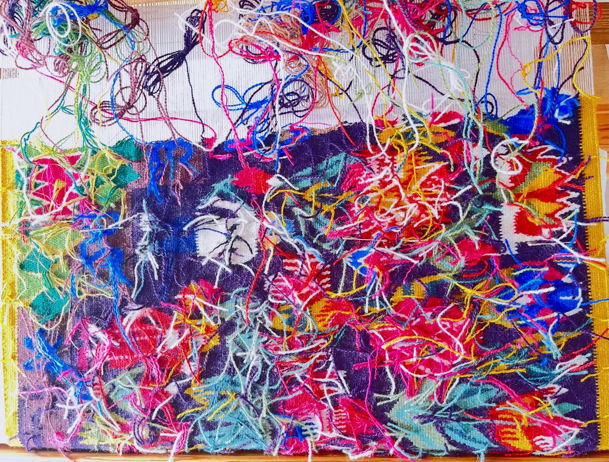 an_textilier's tweet image. 【#ålderstrappan 】

#フレミッシュ織り #weaving #flamskvävnad #textileart  #konsthantverk #人生の階段