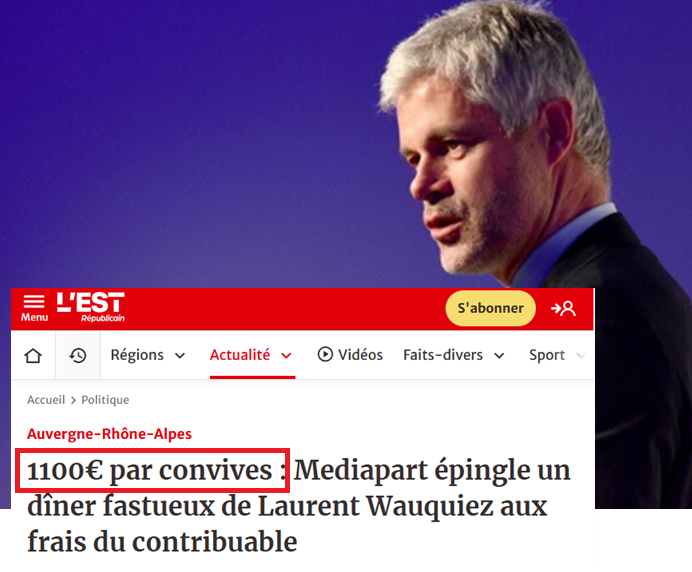 CharliesIngalls's tweet photo. @laurentwauquiez Tu te tapes des repas à 1100 euros mec !

Si tu arrêtes de bouffer aux frais des Français, on économise un SMIC ! En fait, c'est toi le déficit de la France... https://t.co/LNLJqKHSZ1