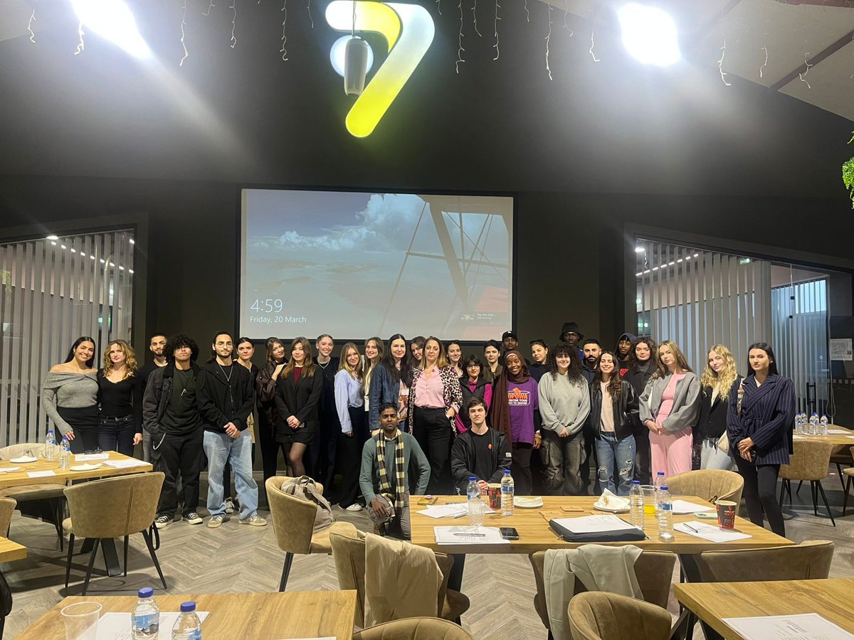 UCLanCyprus's tweet photo. BA (Hons) Advertising &amp; Marketing Communications students visited the Eptagon Business Hub recently.

It was great to see marketing in real life, not just theory from class.

A warm visit that left us more curious and excited for what’s next.

#UCLanCyprus #MoreThanAUniversity https://t.co/pJd9UX7Wql