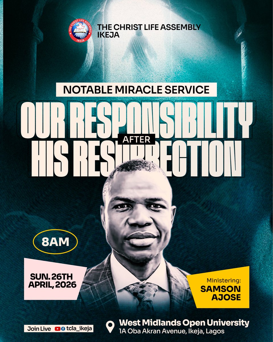 The Christ Life Assembly (Ikeja) tweet media