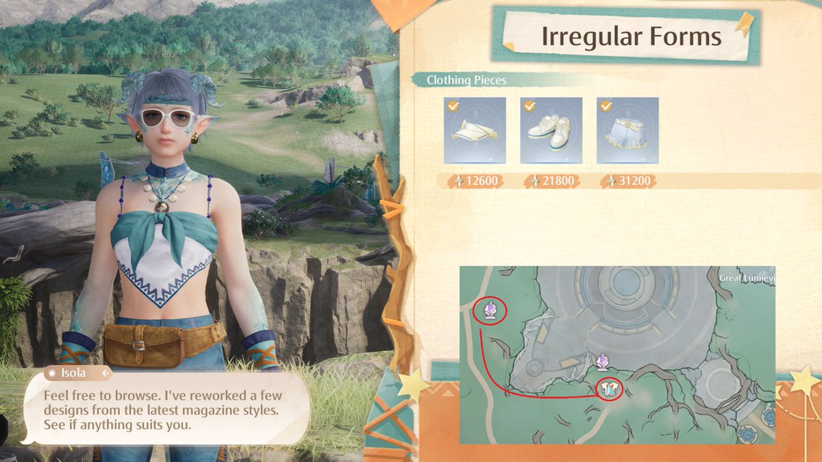 Lexiigames's tweet photo. Some new in-game shops I've found so far! 

The items are pretty cute

InfinityNikki WhereAllSoulsReturn https://t.co/BVAlgHgcuz