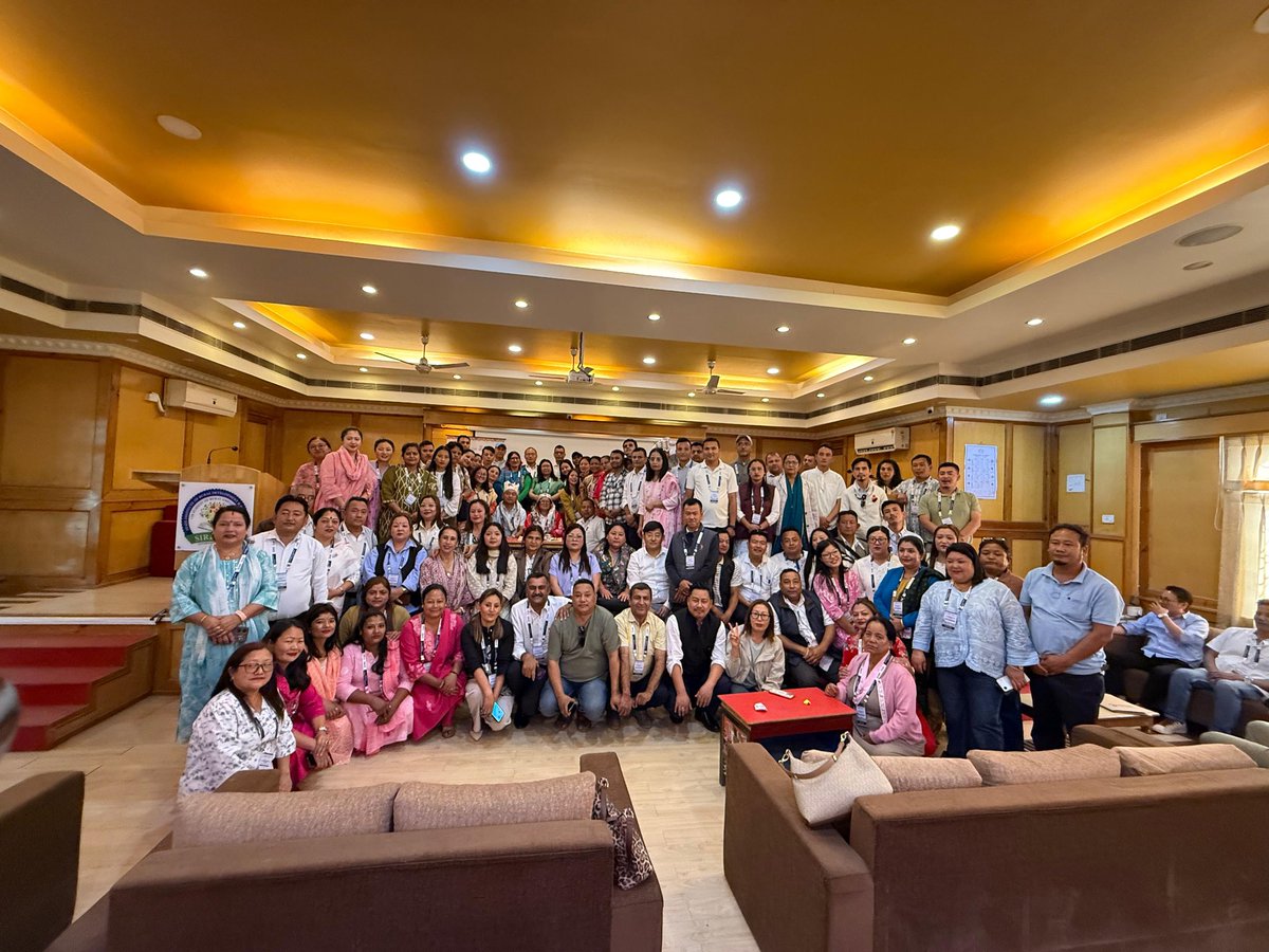 SarpanchSamvaad's tweet photo. And that's a wrap!

Day 2 of Sikkim Leadership Development Program at SIRD, Jorethang

The Leadership Development Program, organised by Sarpanch Samvaad in collaboration with SBM-G, RDD, Govt. of Sikkim was held on 9th and 10th April. Over 95 Panchayat Presidents attended the program!

Over two enriching days, participants engaged in interactive sessions on GPDP planning, sanitation & waste management, fund mobilisation, e-governance tools, social media, and gender sensitisation.

From hands-on activities to meaningful discussions, the energy and participation were truly incredible.

Here's to stronger, more empowered local leadership!

#LeadershipDevelopment #Sikkim #PanchayatiRaj #RuralDevelopment