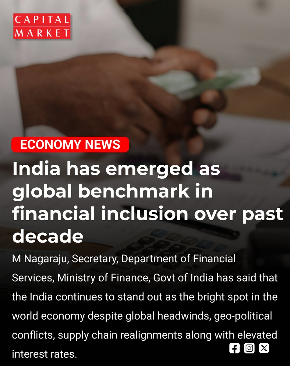 CapitalMarket17's tweet image. India Sets the Global Gold Standard in Financial Inclusion After a Decade of Digital Transformation
capitalmarket.com
#FinancialInclusion #IndiaGrowth #DigitalIndia #Fintech #UPI #BankingRevolution #EconomicProgress #FinancialAccess #IndiaEconomy #DigitalPayments
